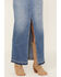 Image #2 - Shyanne Women's Medina Medium Wash Mid Rise Maxi Denim Skirt, Medium Wash, hi-res