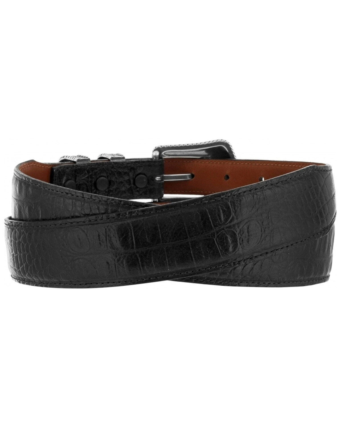 Tony Lama Men's Country Crocodile Print Western Belt