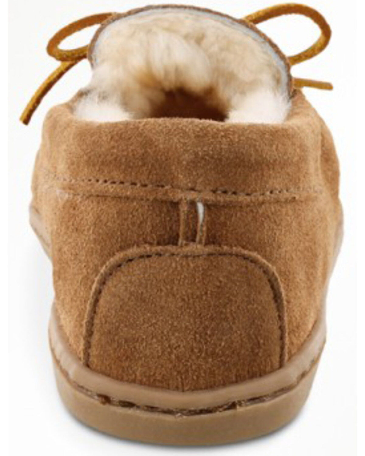 Image #5 - Minnetonka Women's Sheepskin Hardsole Moccasins, Tan, hi-res