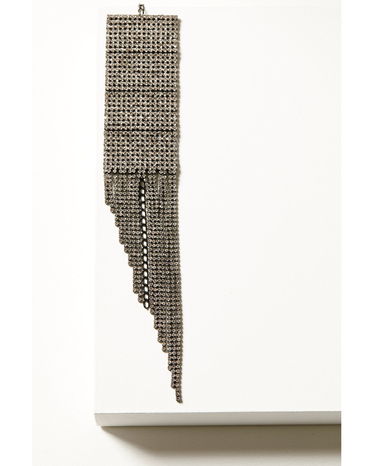 Image #1 - Wonderwest Women's Rhinestone Fringe Bracelet, Pewter, hi-res