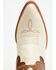 Image #6 - Shyanne Women's Rose Western Boots - Round Toe, Cream, hi-res