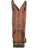 Image #4 - Durango Men's Rebel Saddle Western Boots, Bark, hi-res