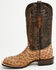 Image #3 - Tanner Mark Men's Ostrich Print Western Boots - Broad Square Toe, Brown, hi-res
