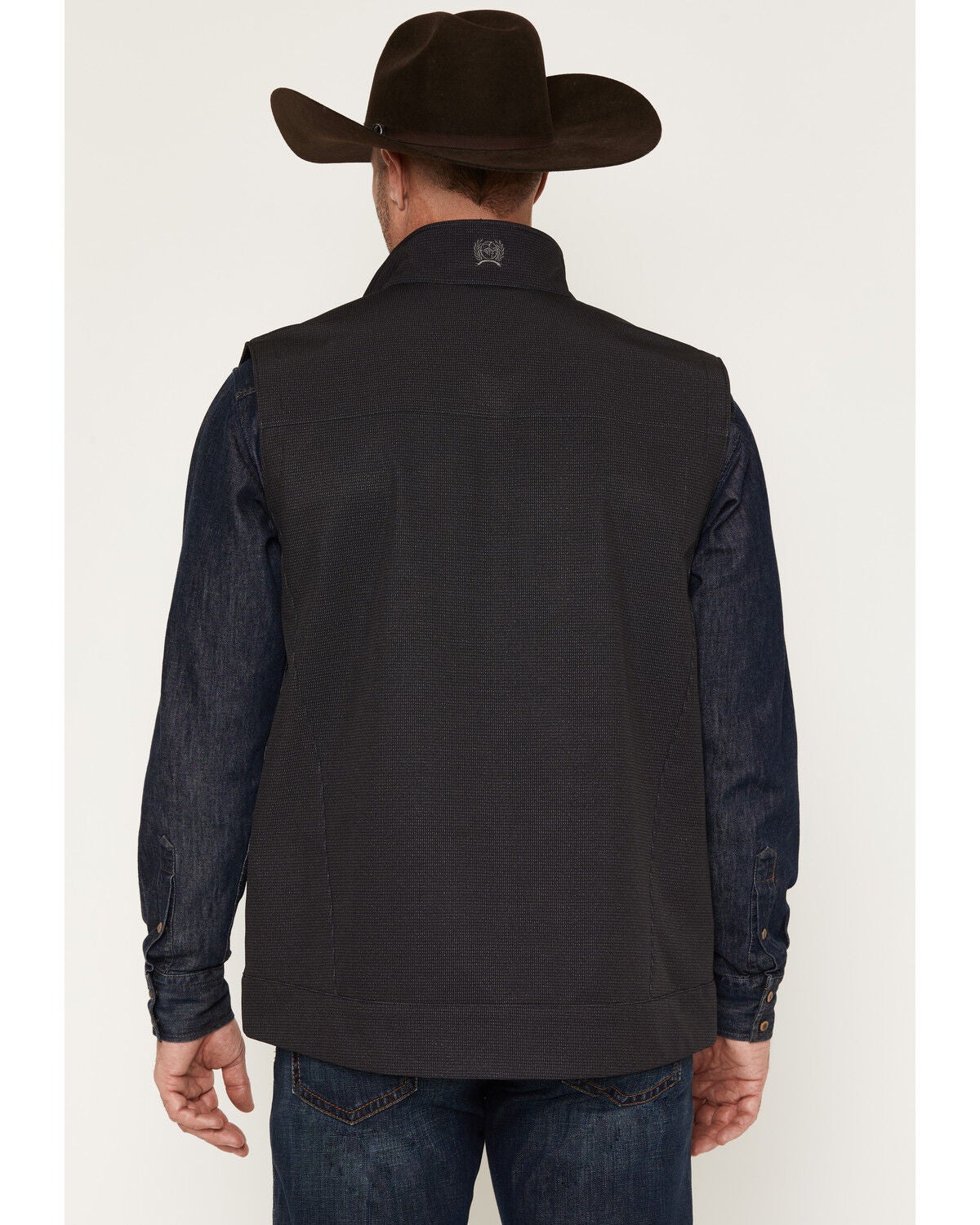 Image #4 - Cinch Men's Bonded Softshell Vest, Black, hi-res