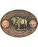Montana Silversmiths Men's Copper Buffalo Indian Head Nickel Belt Buckle , Rust Copper, hi-res