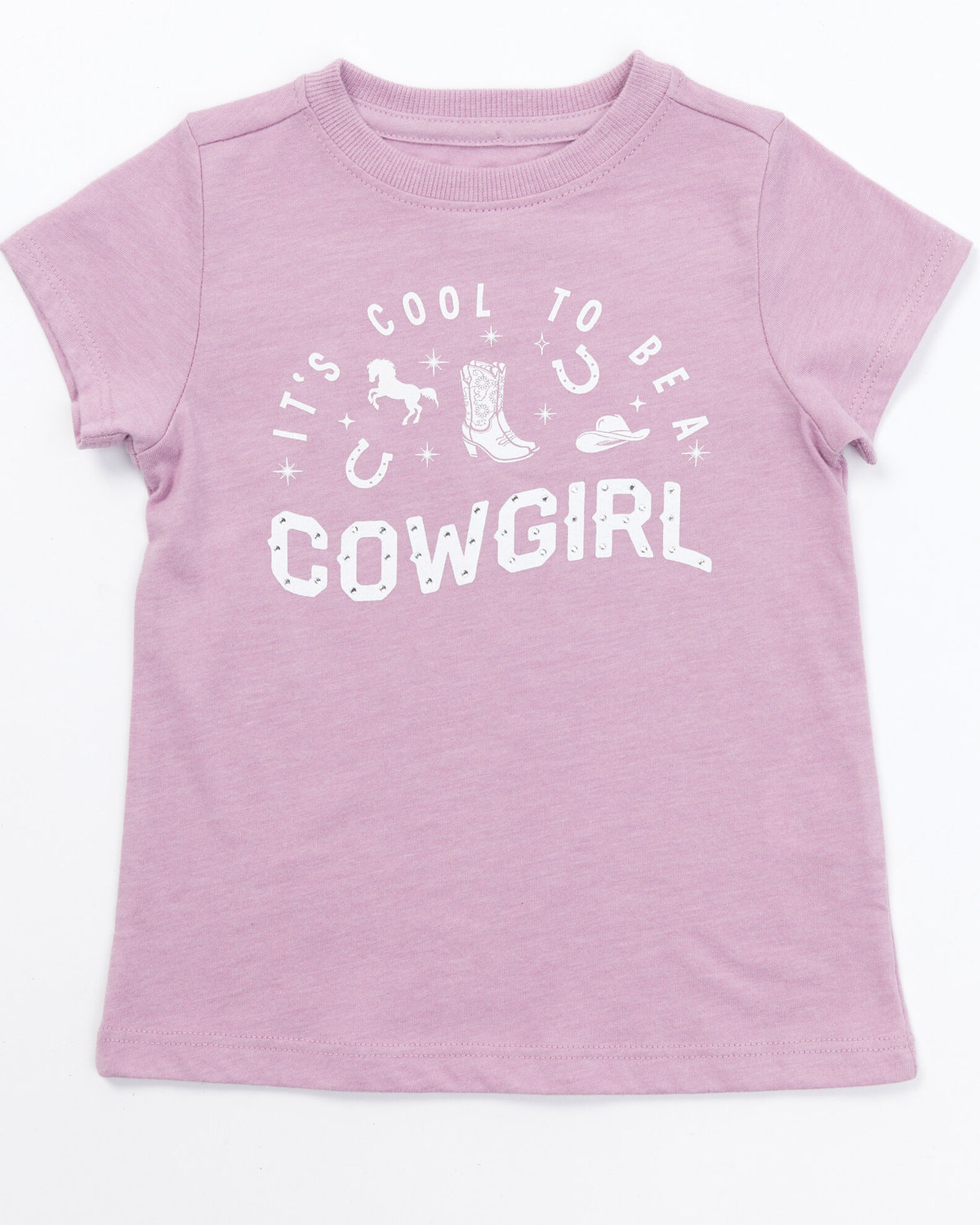 Shyanne Toddler Girls' Cool To Be A Cowgirl Short Sleeve Graphic Tee