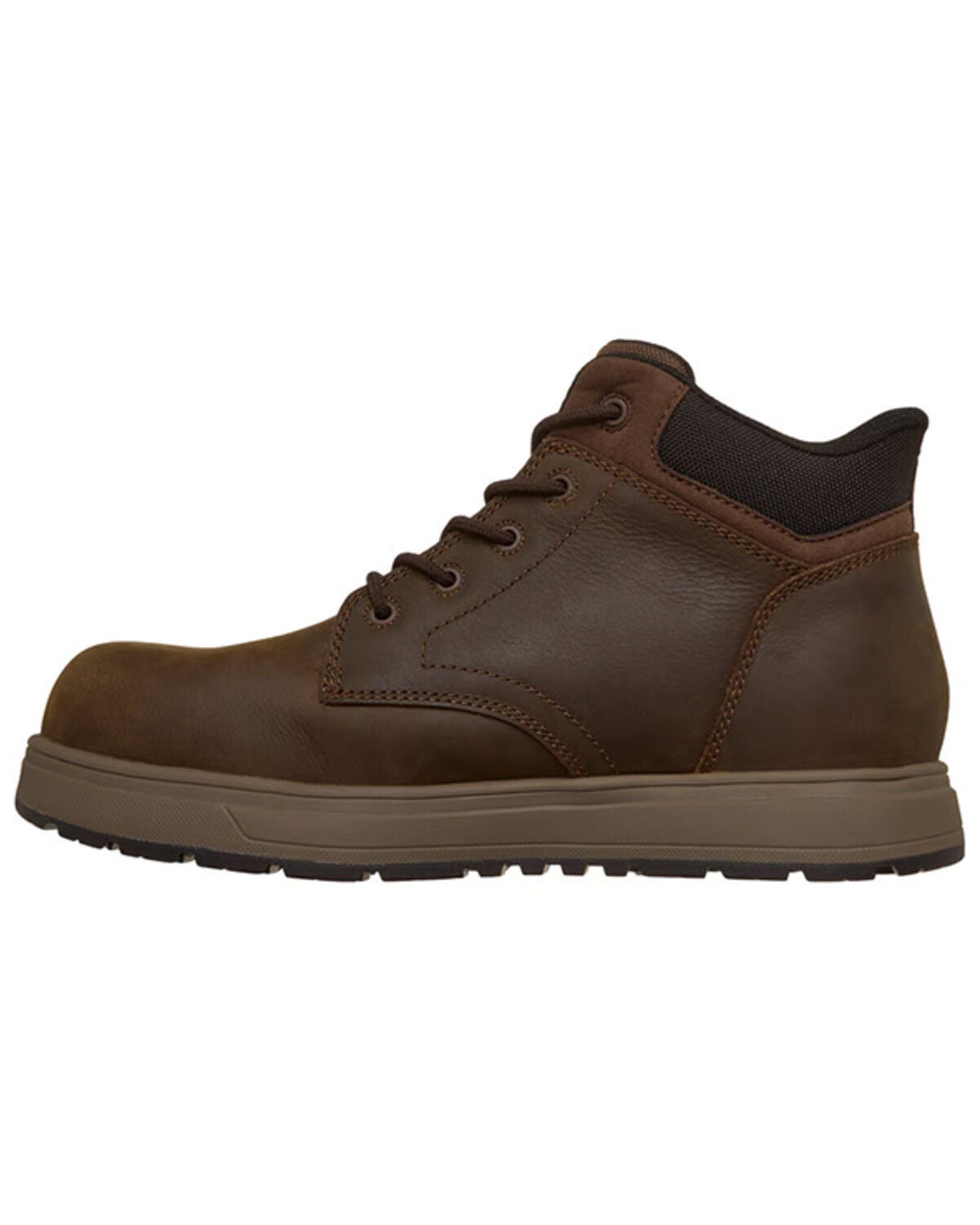 Image #2 - Skechers Men's Cliff Lace-Up Work Boots - Composite Toe, Brown, hi-res