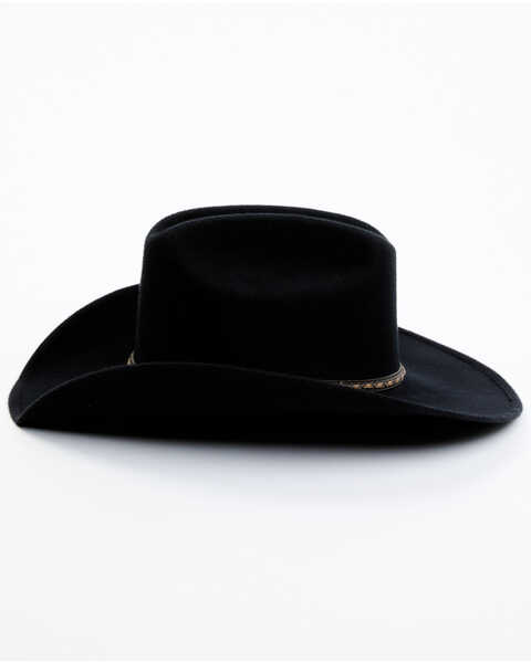 Cody James Men's Felt Canvas Western Hat, Black, hi-res