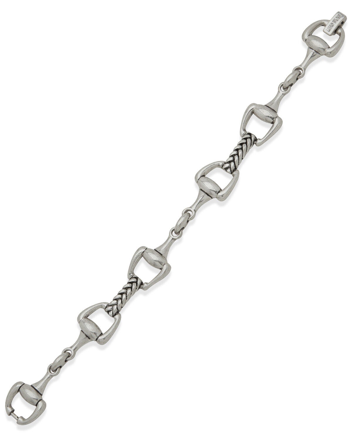 Lainey Wilson Women's Horse Bit Chain Link Bracelet, Silver, hi-res