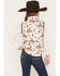 Image #4 - Fornia Girls' Horse Printed Vest, White, hi-res