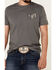 Buck Wear Men's Don't Mess Short Sleeve Graphic T-Shirt, Charcoal, hi-res