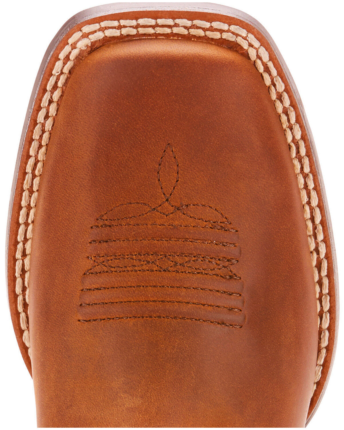 Image #4 - Ariat Girls' Quickdraw Western Boots - Square Toe, Tan, hi-res