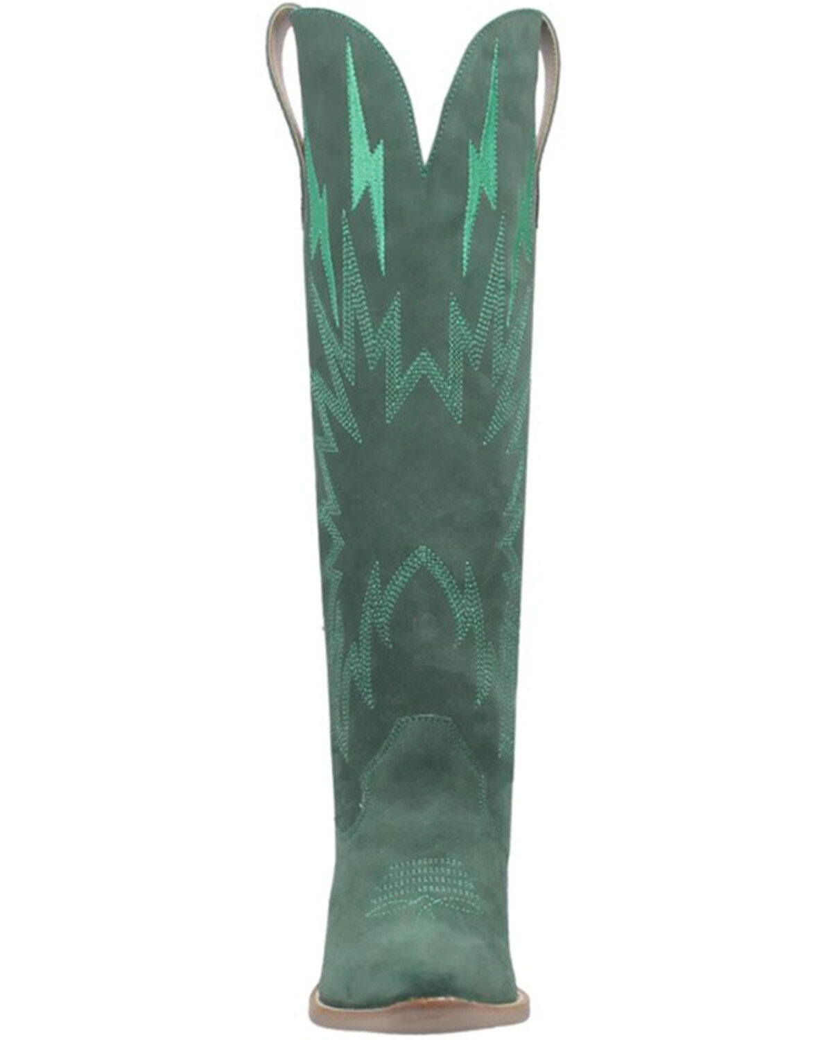 Image #4 - Dingo Women's Thunder Road Western Performance Boots - Round Toe, Green, hi-res