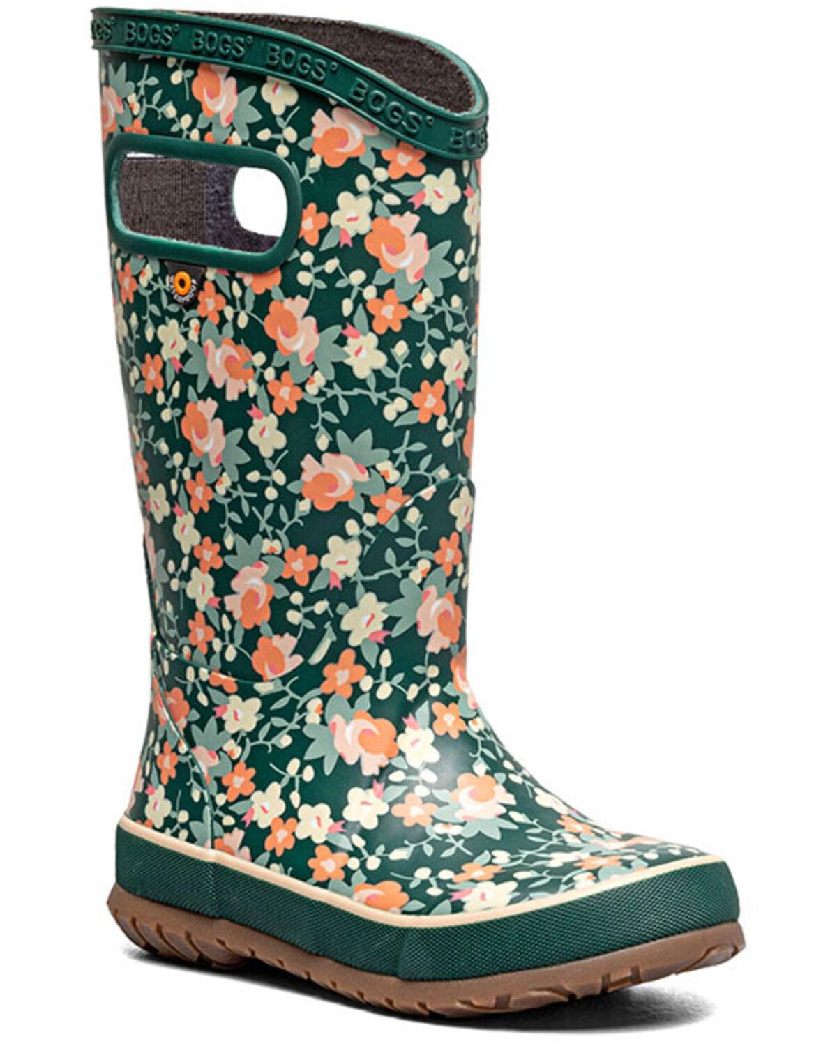 Image #1 - Bogs Girls' Floral Rainboots, , hi-res