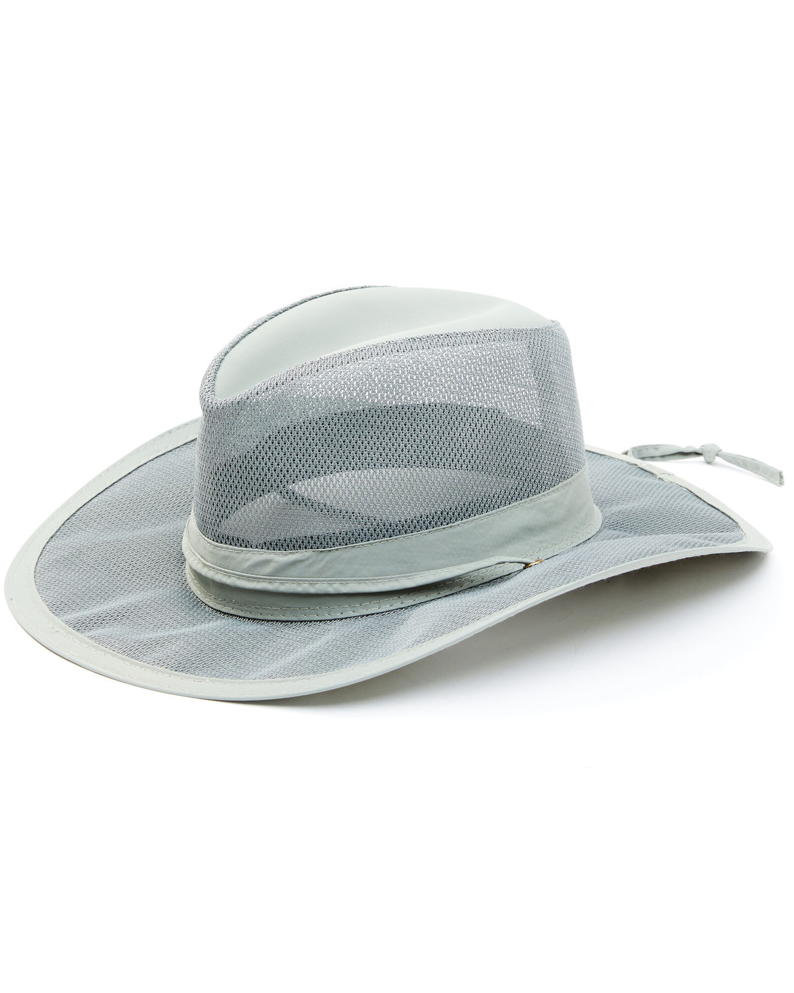 Image #1 - Hawx Men's Mesh Vented Work Sun Hat, Grey, hi-res