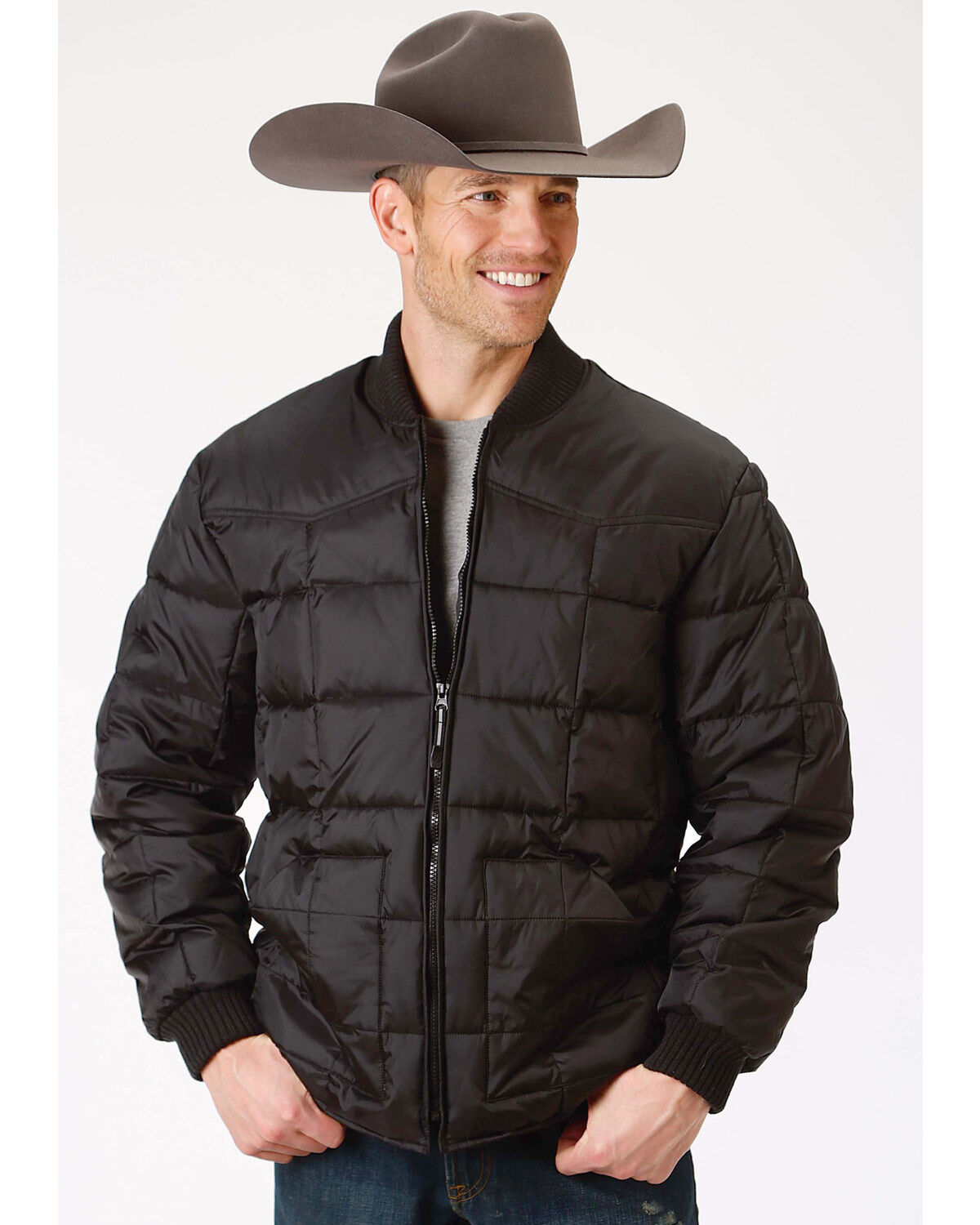 Image #1 - Roper Men's Rangegear Insulated Jacket, Black, hi-res