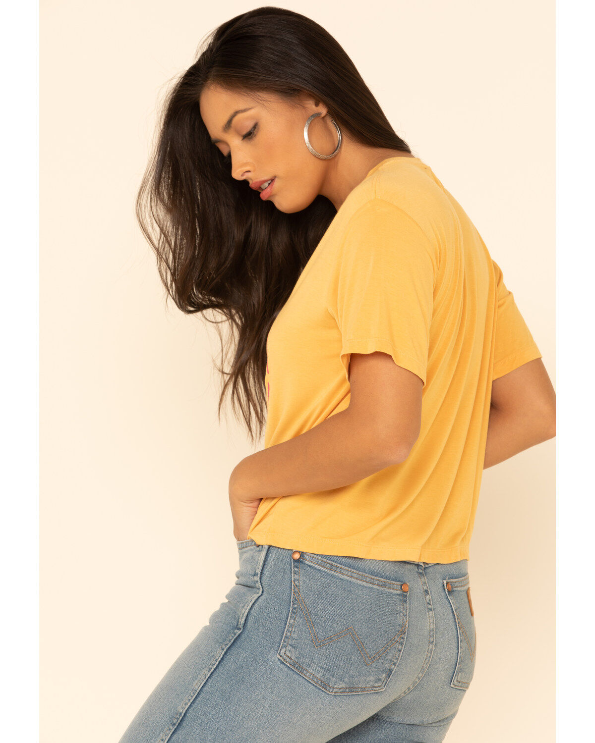 Image #5 - Rock & Roll Denim Women's Margaritas For My Senoritas Graphic Tee, Dark Yellow, hi-res