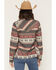 Image #4 - Outback Trading Co Women's Lorelei Southwestern Print Long Sleeve Snap Performance Shirt, Red, hi-res