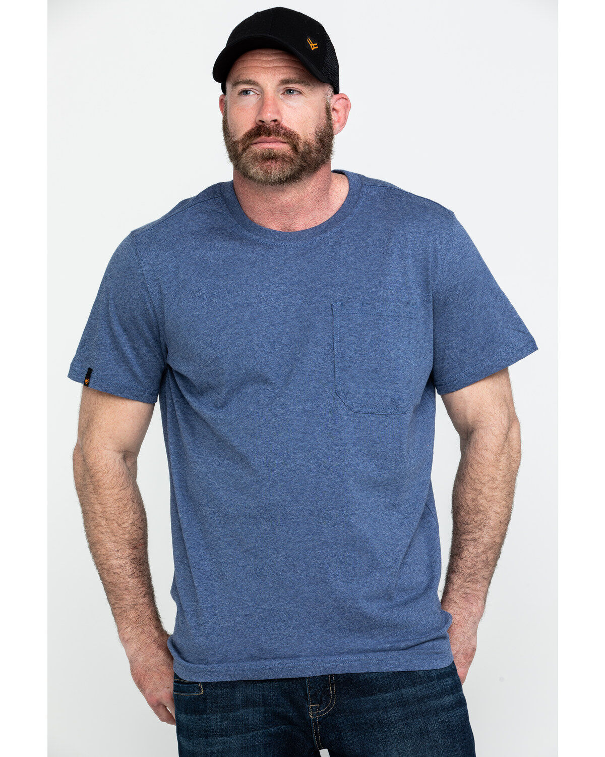 Image #1 - Hawx Men's Pocket Crew Short Sleeve Work T-Shirt - Tall, , hi-res