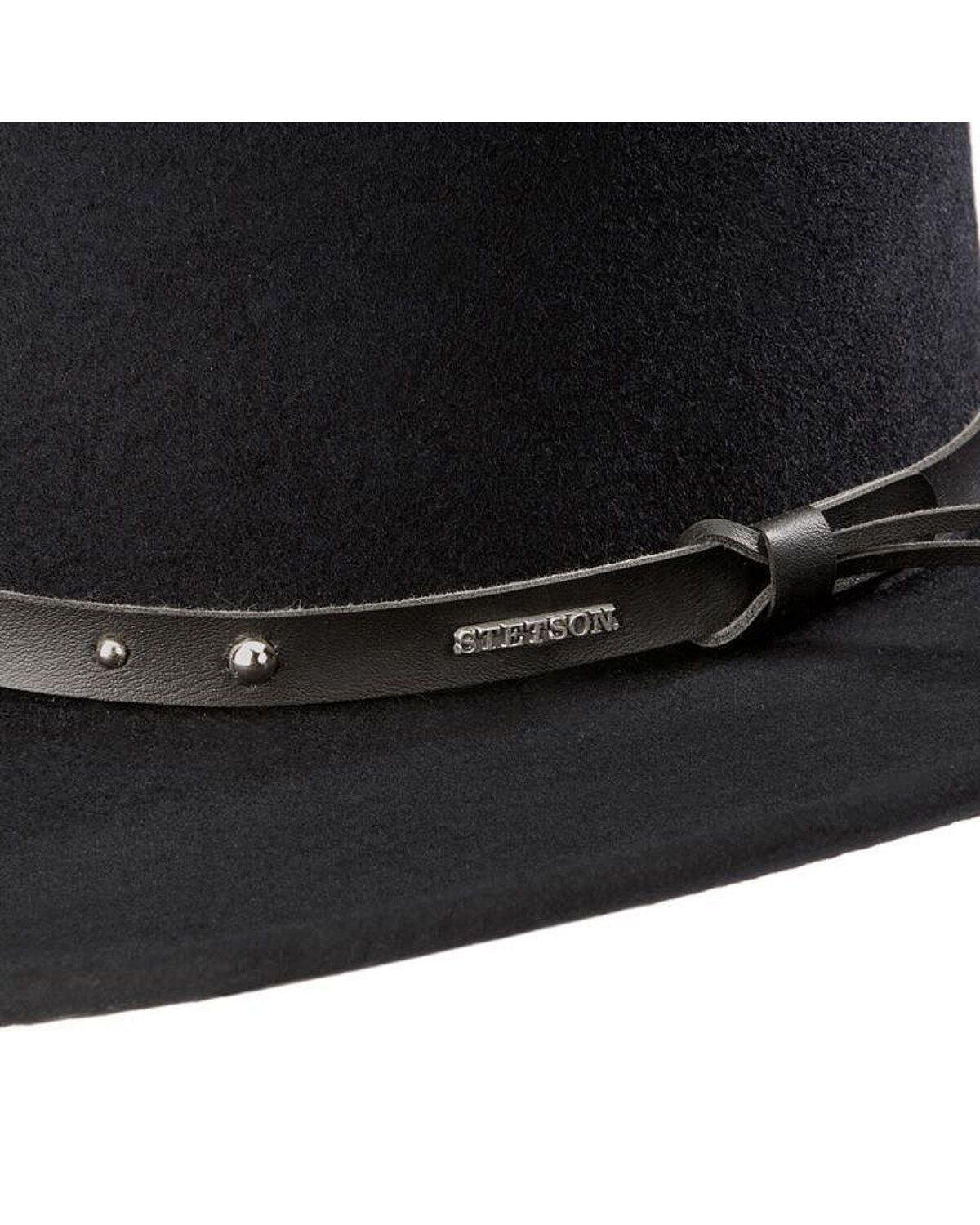 Image #2 - Stetson Black Hawk Crushable Wool Hat, , hi-res
