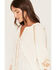 Image #2 - Lovestitch Women's Long Sleeve Embroidered Peasant Top, Natural, hi-res