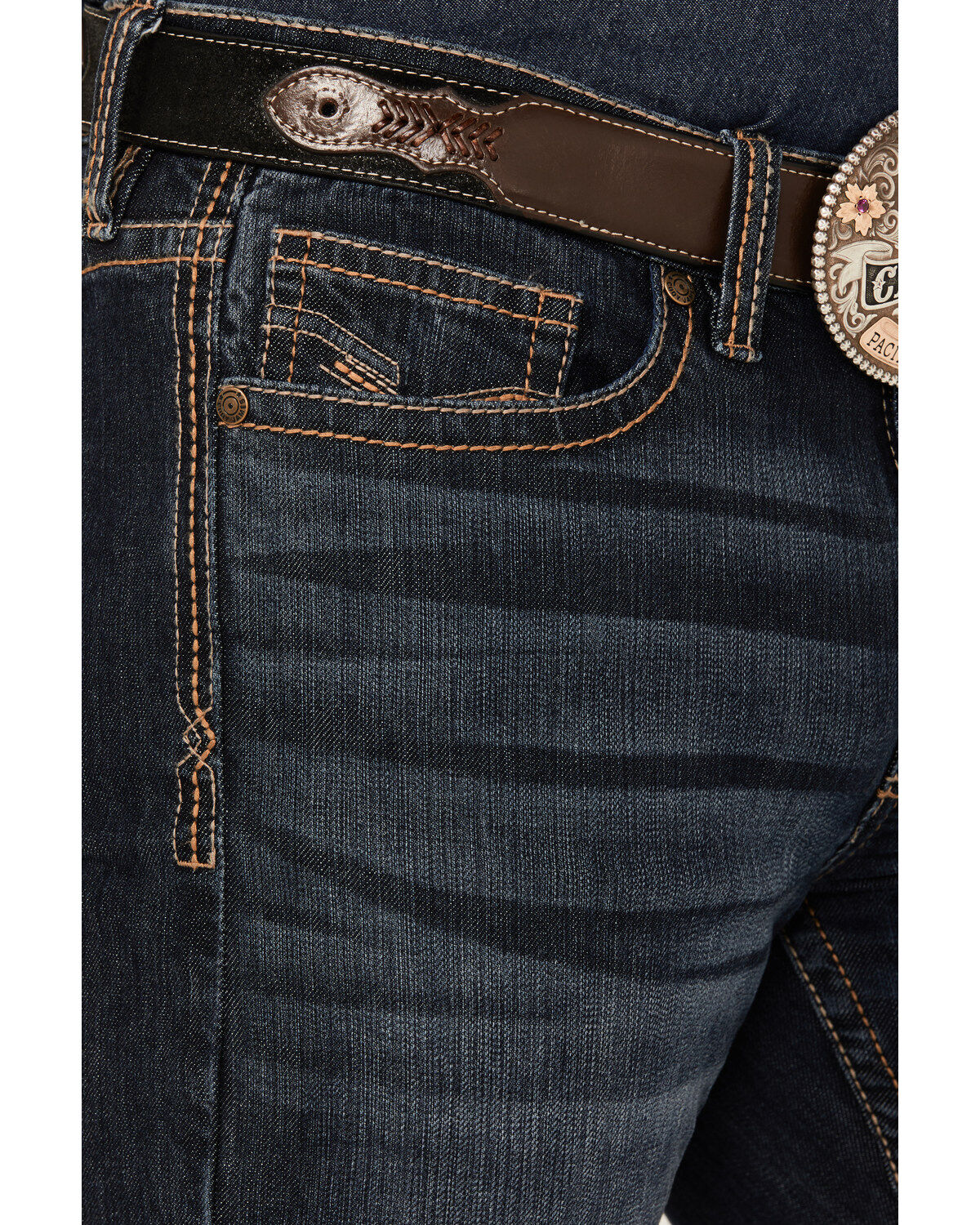 Image #2 - Cody James Men's Shadow Wash Jackson Slim Straight Stretch Denim Jeans, Dark Wash, hi-res
