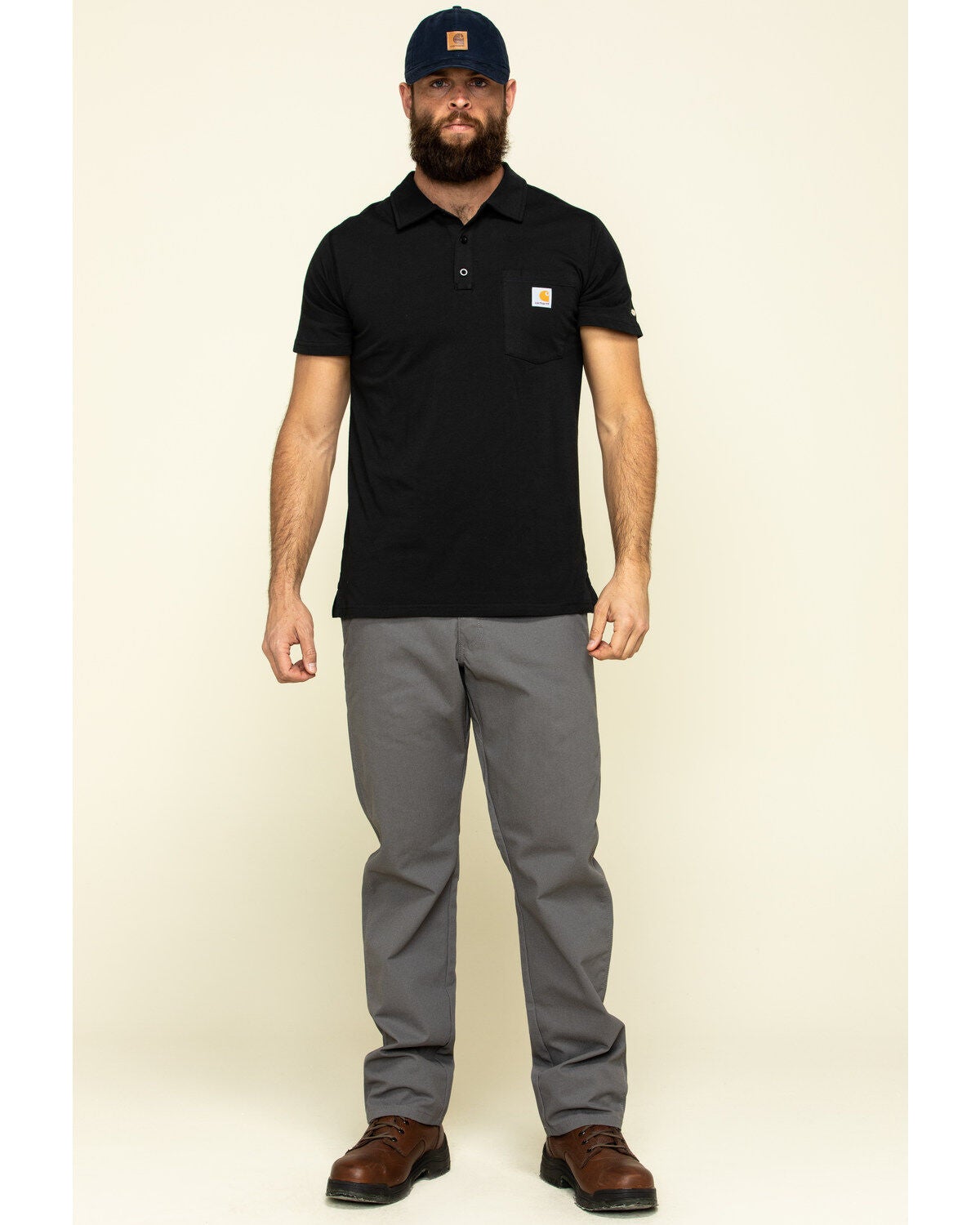 Black Force Cotton Pocket Polo 
