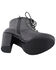 Milwaukee Leather Women's Lace Toe Toe Platform Boots - Round Toe, Black, hi-res