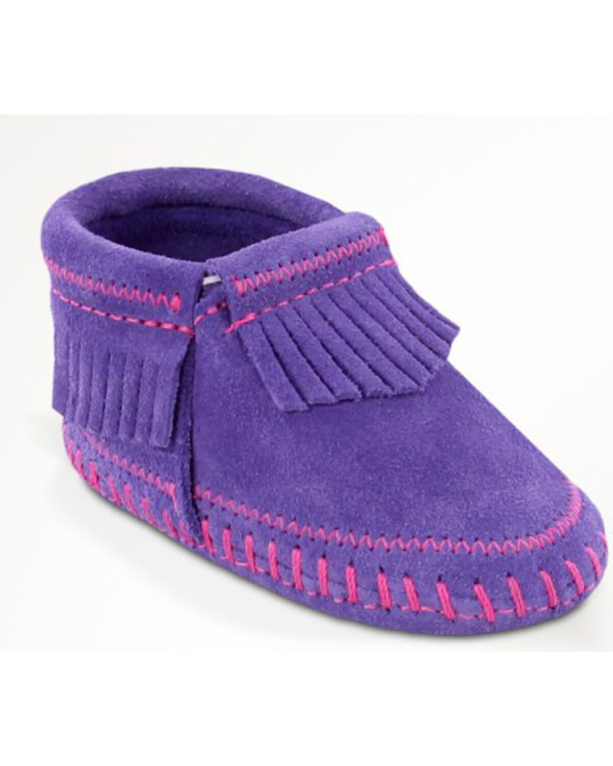 purple minnetonka moccasins