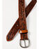 Cody James Men's Tan Floral Tooled Belt, Tan, hi-res