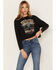 Rock & Roll Denim Women's Rock & Roll World Tour Graphic Long Sleeve T-Shirt, Black, hi-res