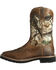 Justin Men's Stampede Camo Waterproof Work Boots, Camouflage, hi-res