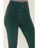 Free People Women's Jayde Cord Flare Jeans, Forest Green, hi-res