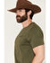 Image #3 - Ariat Men's Serape Shield Short Sleeve Graphic T-Shirt, Olive, hi-res