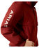 Image #2 - Ariat Boys' Stable Zip-Up Jacket, Burgundy, hi-res