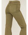 Image #4 - Sneak Peek Women's High Rise Raw Hem Crop Jeans, Olive, hi-res
