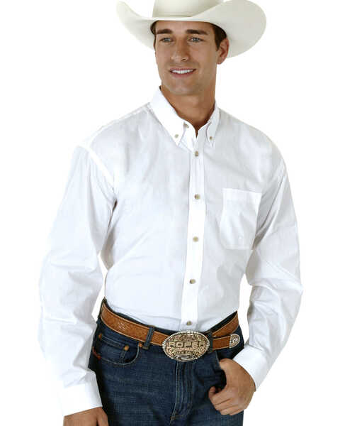 Roper Amarillo Collection Men's Shirt, White