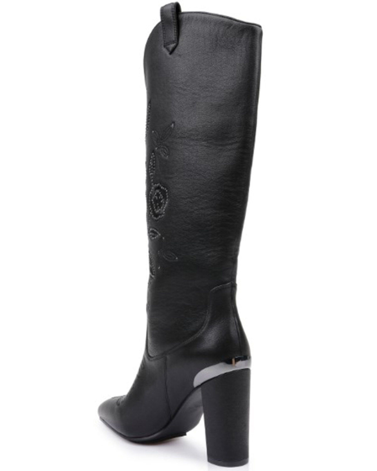 Image #5 - DanielXDiamond Women's Acadia Embroidered Western Boots - Snip Toe, Black, hi-res