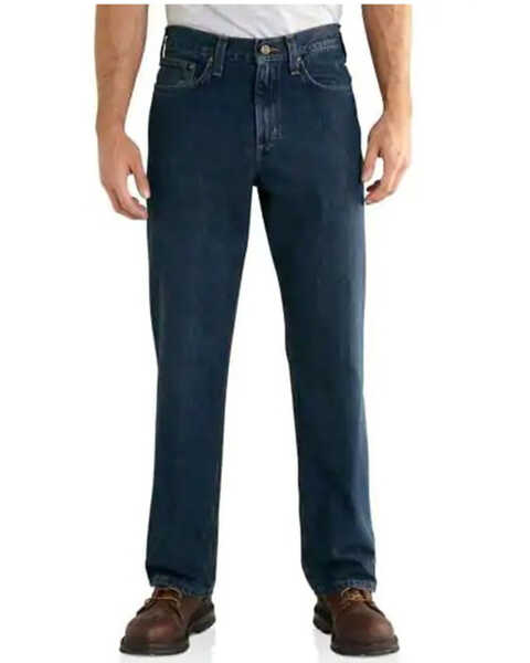 Image #1 - Carhartt Workwear Men's Relaxed Fit Holter Jeans, Med Stone, hi-res