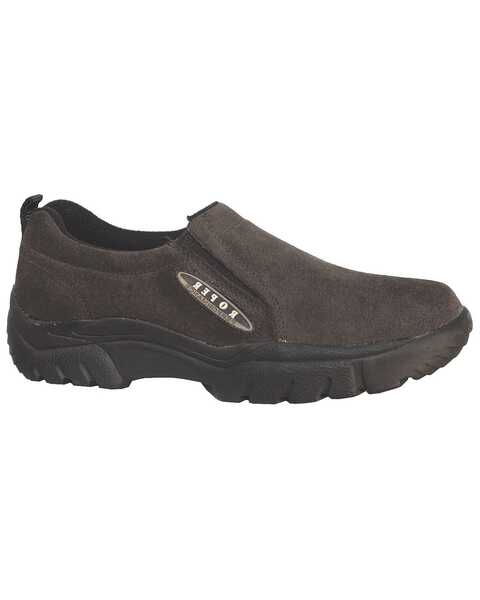 Roper Footwear Men's Performance Sport Slip On Shoes, Brown, hi-res