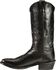 Image #3 - Old West Men's Smooth Leather Western Boots - Medium Toe, Black, hi-res