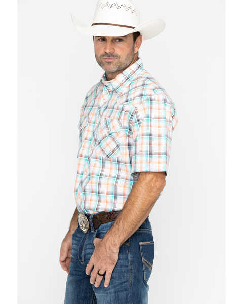 Image #4 - Wrangler Men's 20X Plaid Long Sleeve Advanced Comfort Competition Shirt , , hi-res
