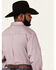 Image #2 - RANK 45® Men's Producer Jacquard Print Long Sleeve Button-Down Western Shirt, Purple, hi-res