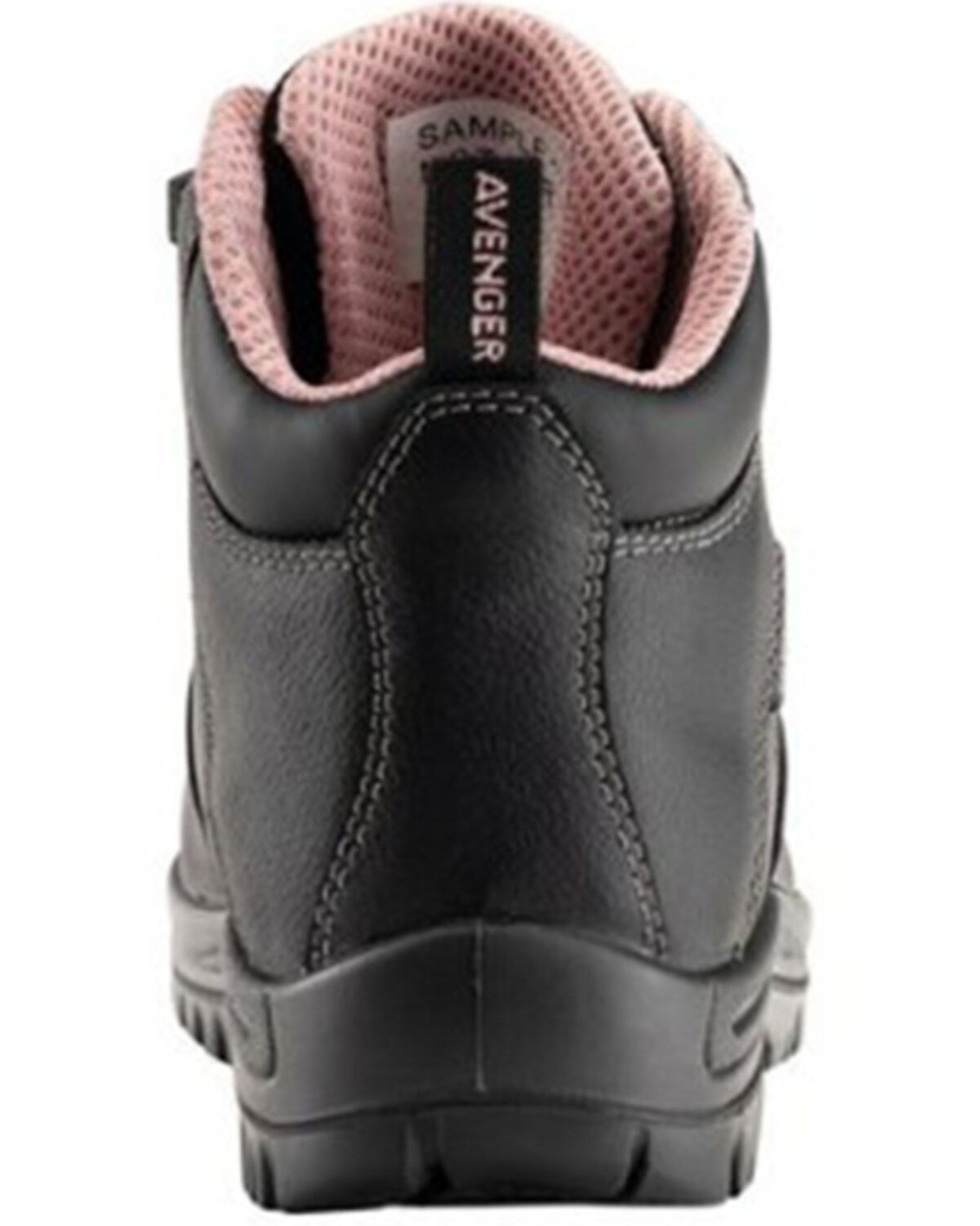 Image #5 - Avenger Women's Breaker Mid 6" Lace-Up Work Boot - Composite Toe, Black, hi-res