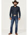 Image #1 - Wrangler Retro Men's Lusitano Medium Wash Slim Straight Stretch Premium Green Jeans, Medium Wash, hi-res