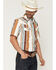 Image #1 - Gibson Trading Co Men's Retro Stripes Short Sleeve Snap Western Shirt, Rust Copper, hi-res