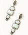 Image #1 - Shyanne Women's Luna Bella Triple Stone Earrings, Silver, hi-res