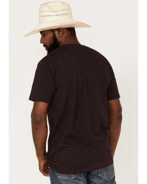 Image #4 - Cody James Men's Boot Stitch Horseshoe Graphic Short Sleeve T-Shirt, Purple, hi-res