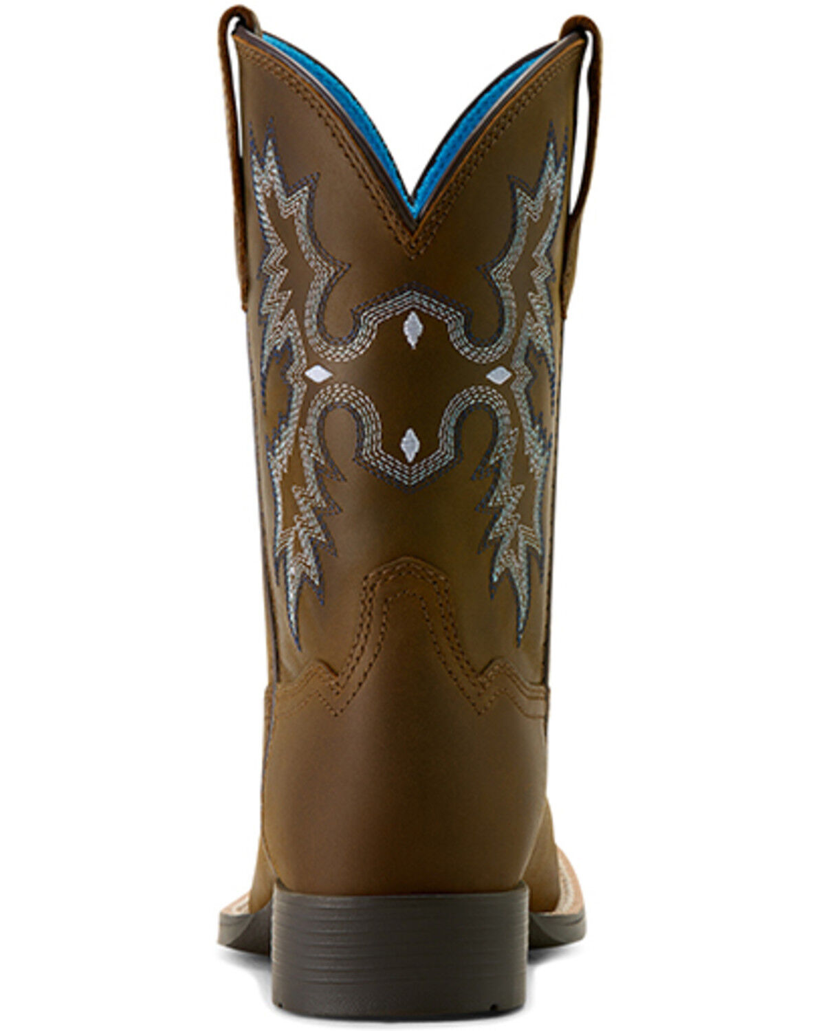 Image #3 - Ariat Boys' Tombstone Distressed Western Boots - Broad Square Toe, Brown, hi-res