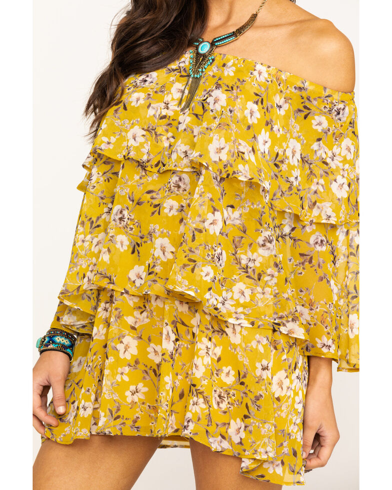 Show Me Your Mumu Women S Flirtin Floral Triple Decker Romper Boot Barn